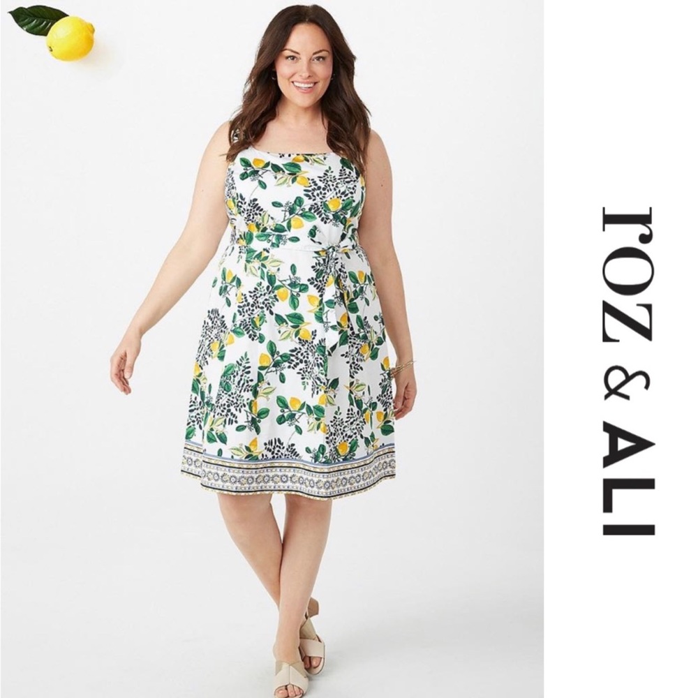 WORN ONCE!! Roz & Ali Lemons into Lemonade Dress in Size 18 USW